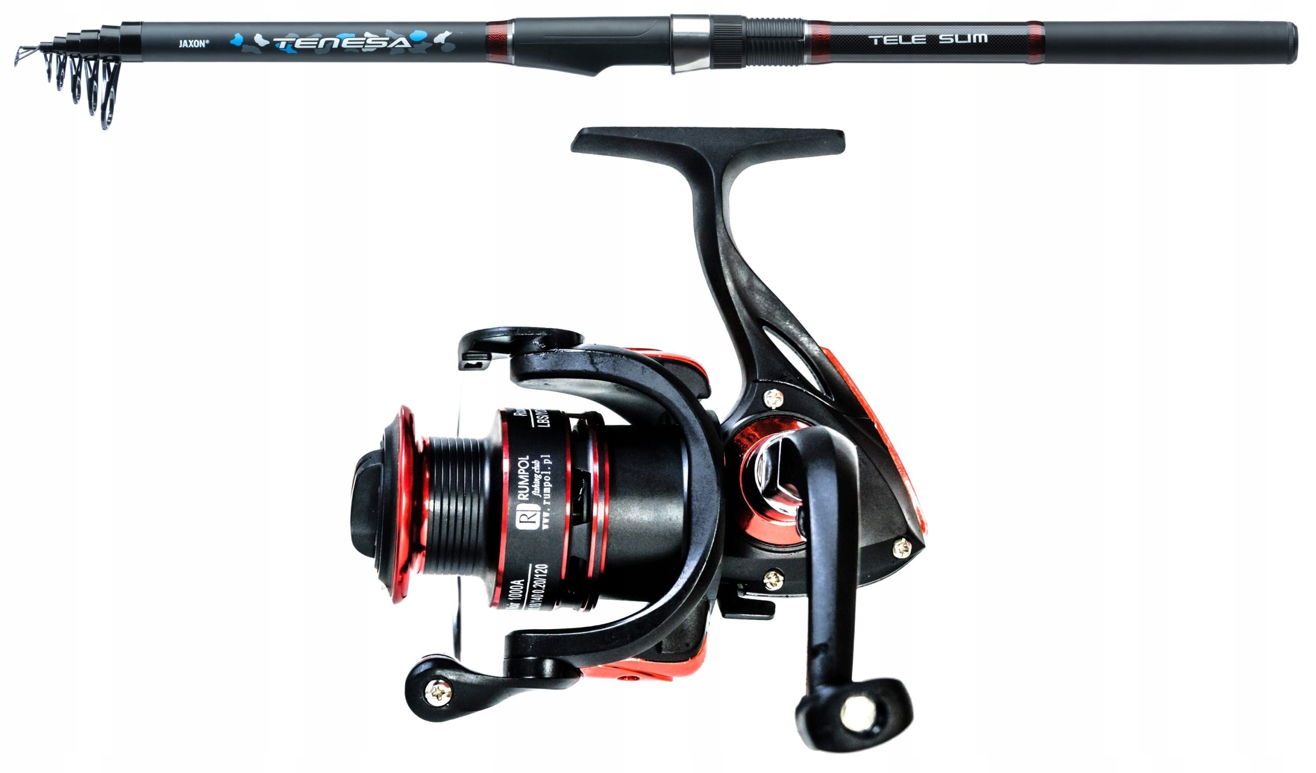 Zestaw Wędkarski Zestaw Spławikowy Wędka Jaxon Kołowrotek Spinningowy