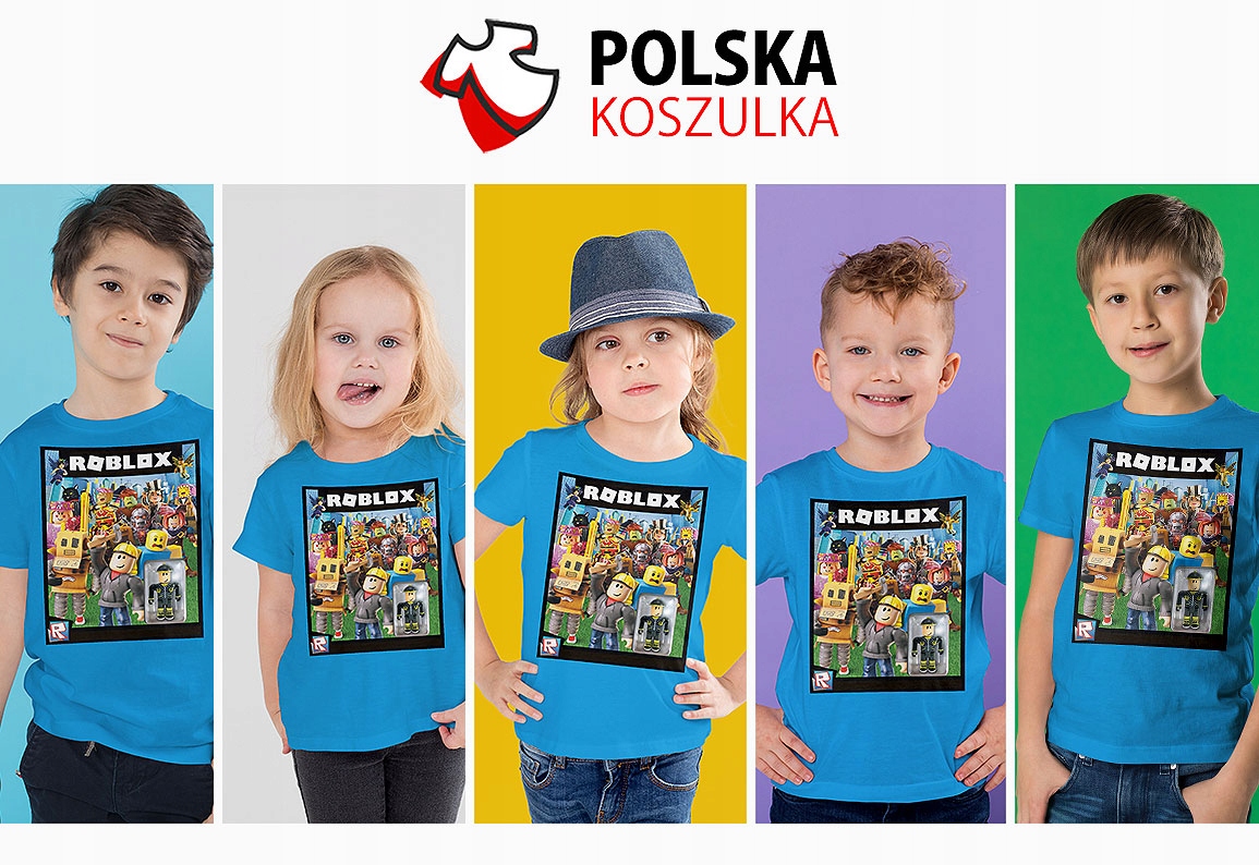 T-SHIRT KOSZULKA DLA DZIECKA ROBLOX 128 SUPER JAKOŚĆ Rodzaj gadżetu filmowy gamingowy książkowy, komiksowy muzyczny