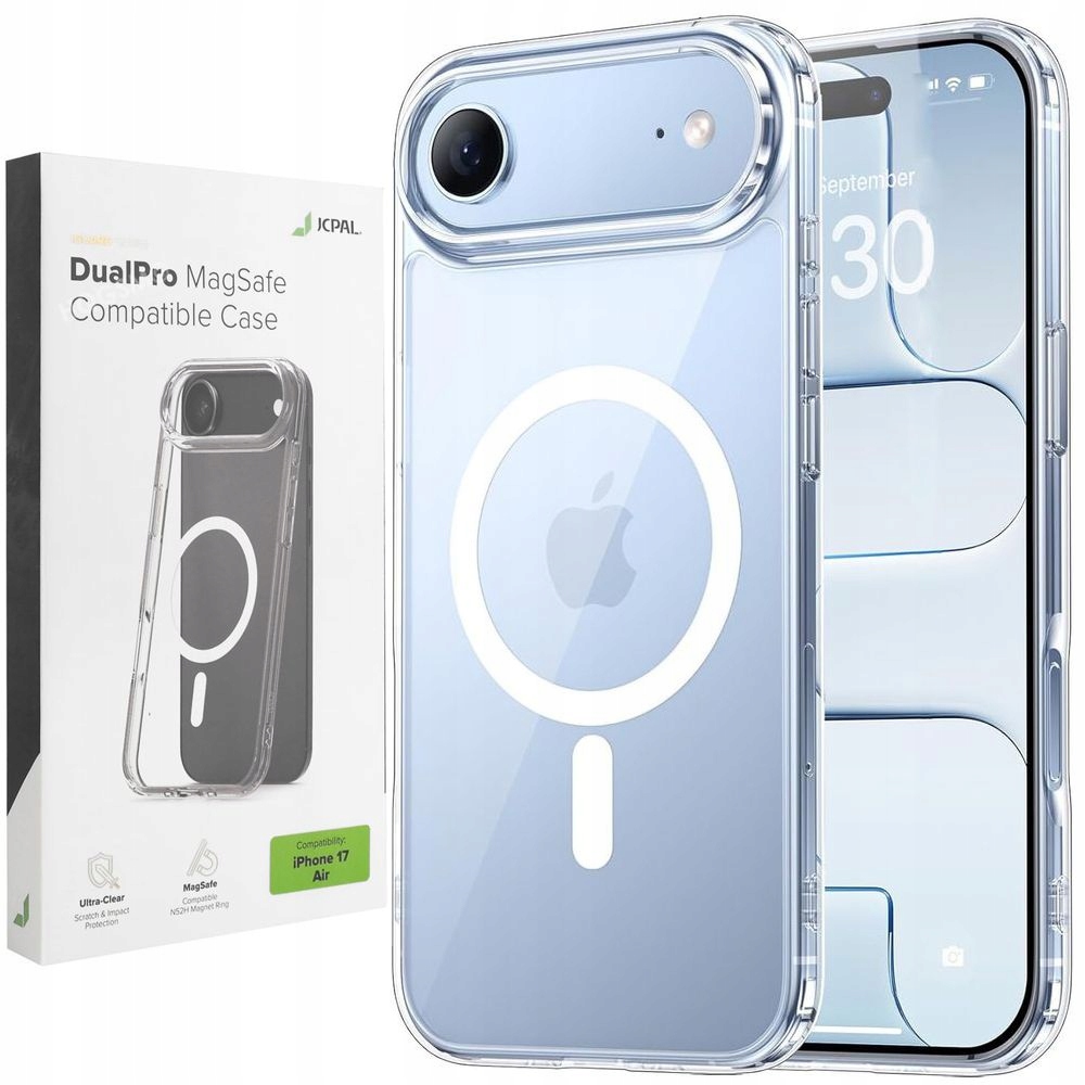 Pouzdro pro Apple iPhone 17 Air, Jcpal s MagSafe, průhledné pouzdro