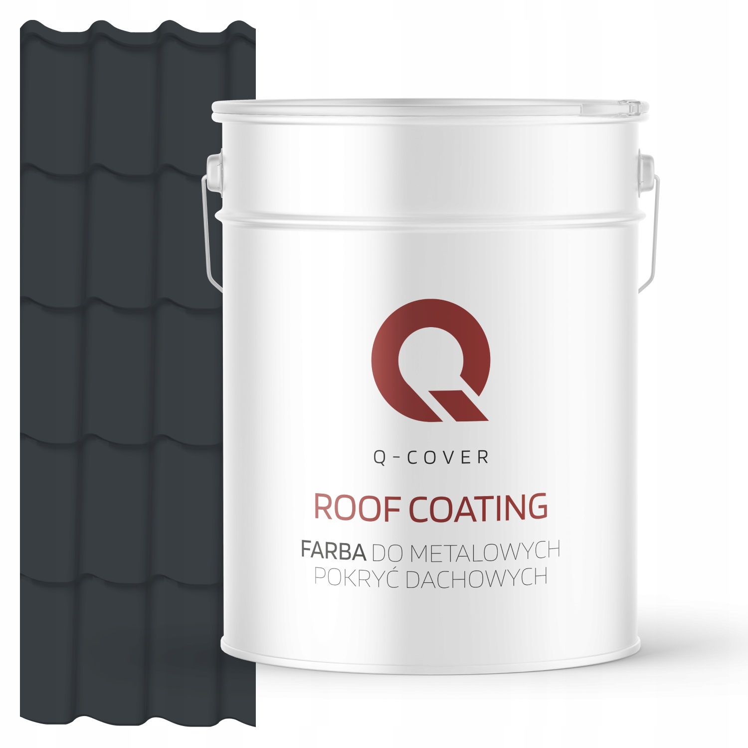 Farba Na Kovové Strechy Z Pozinkovanej Ocele Antracitová Ral 7016 10 L Saténová