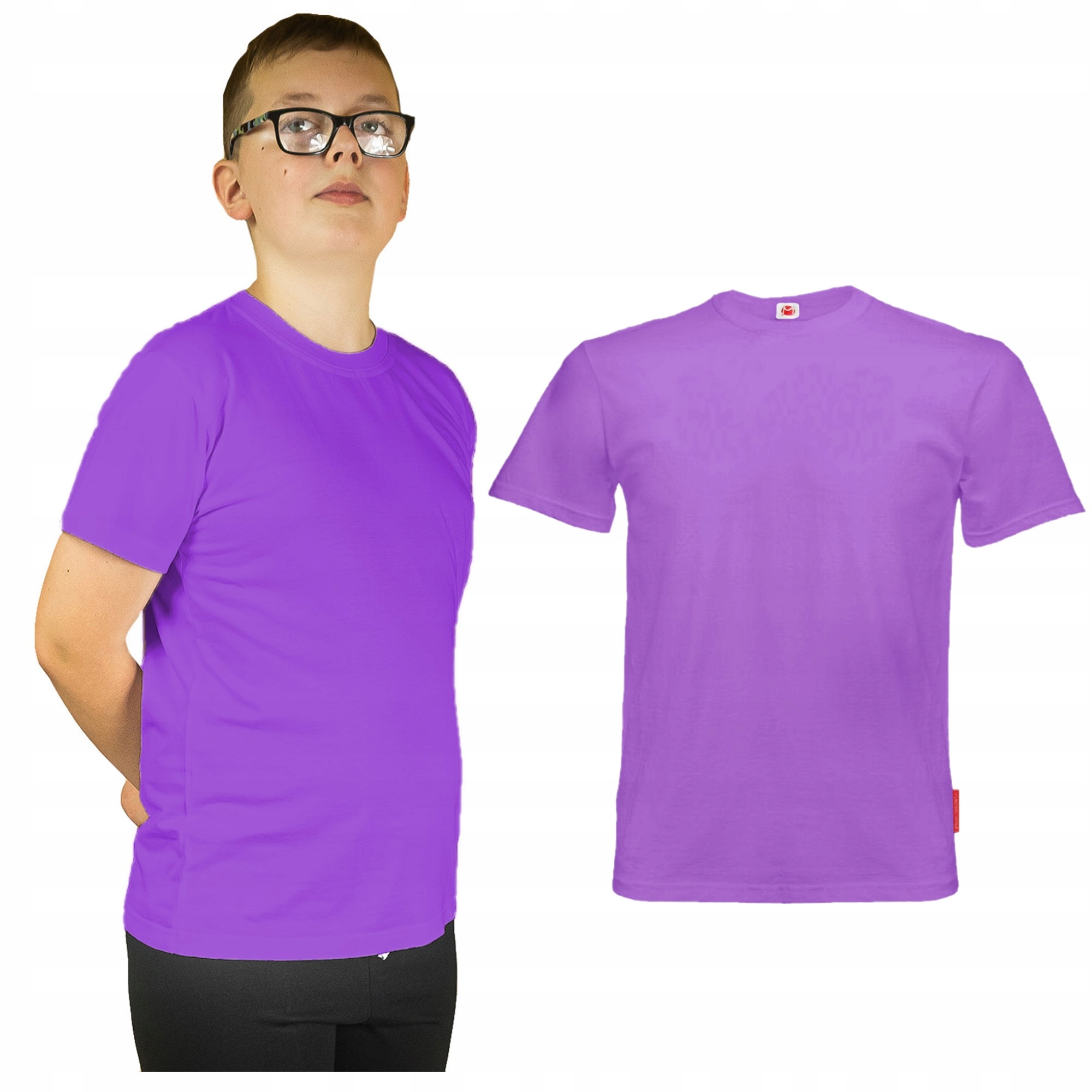 

Koszulka Na Wf Dziecięcy T-shirt Lużny Gładki 110