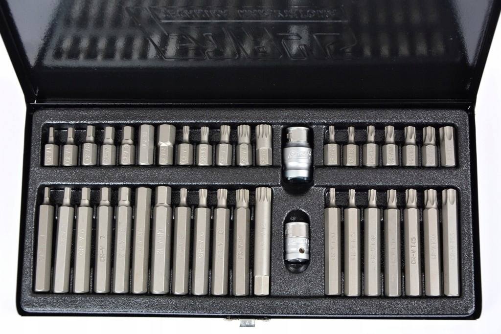 Zestaw Kluczy Bitów 40el Klucze Torx Imbus Spline CrV Mocne Farys FR2350