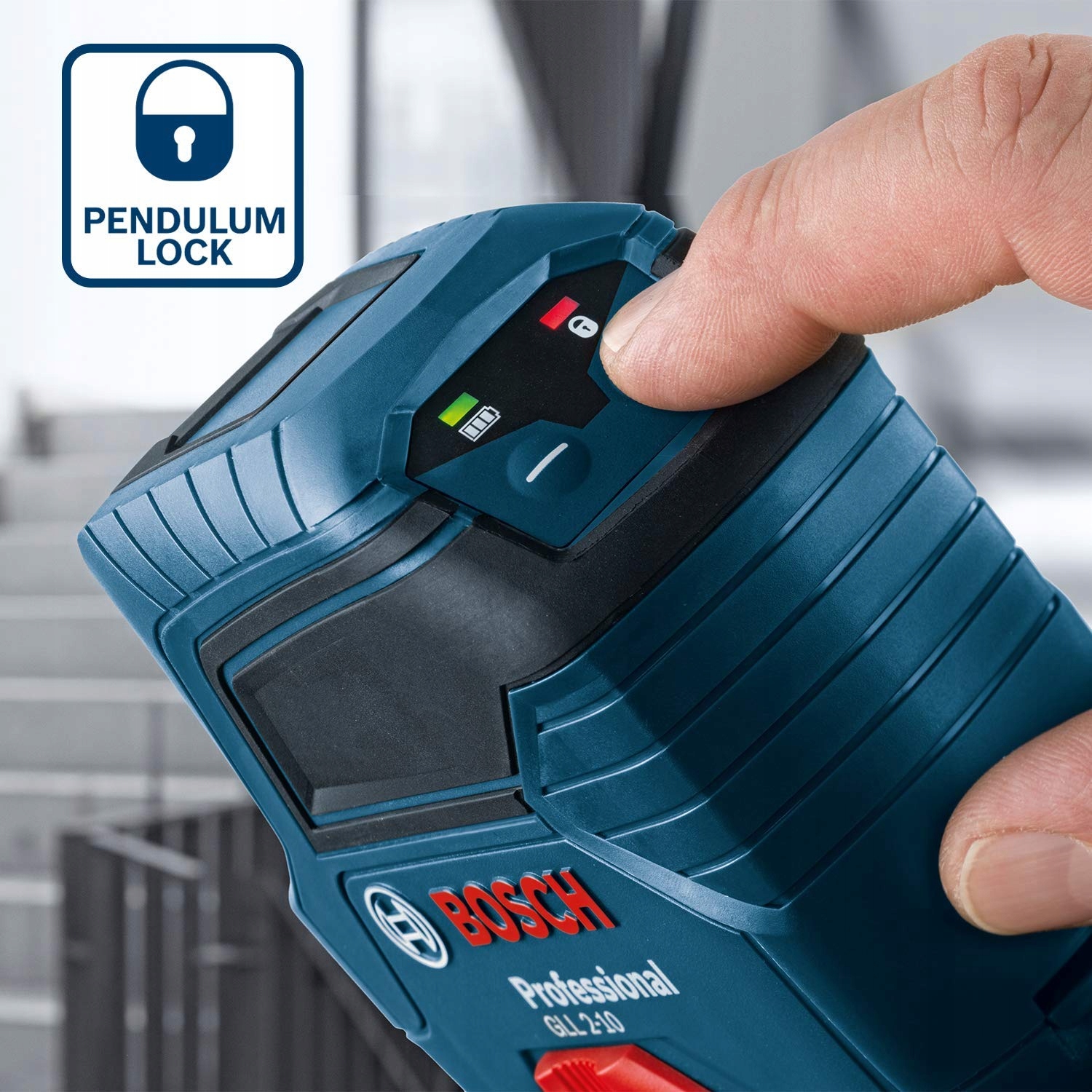 BOSCH Professional Laser Liniowy Czerwony Zasięg Do 10m Baterie AA Torba — miniatura 3
