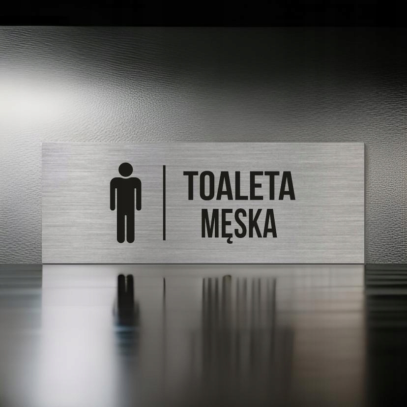 TABLICZKA TOALETA WC INFORMACYJNA NA DRZWI DIBOND 3MM PIKTOGRAM TABLICA 12 EAN (GTIN) 5904157609114