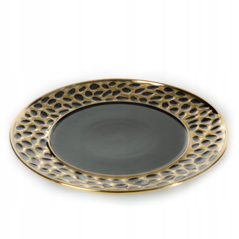 

Patera Dekoracyjna Madlen Czarny/Złoty 30X30