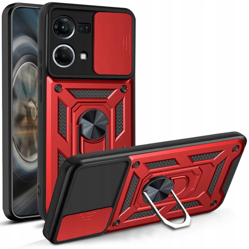 

Etui Pancerne Slide Ring Do Oppo Reno 7 4G Szkło