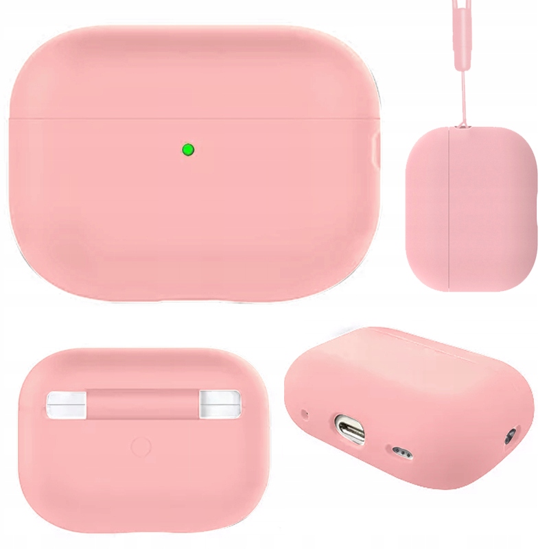 

Etui silikonowe do AirPods Pro 2 różowe