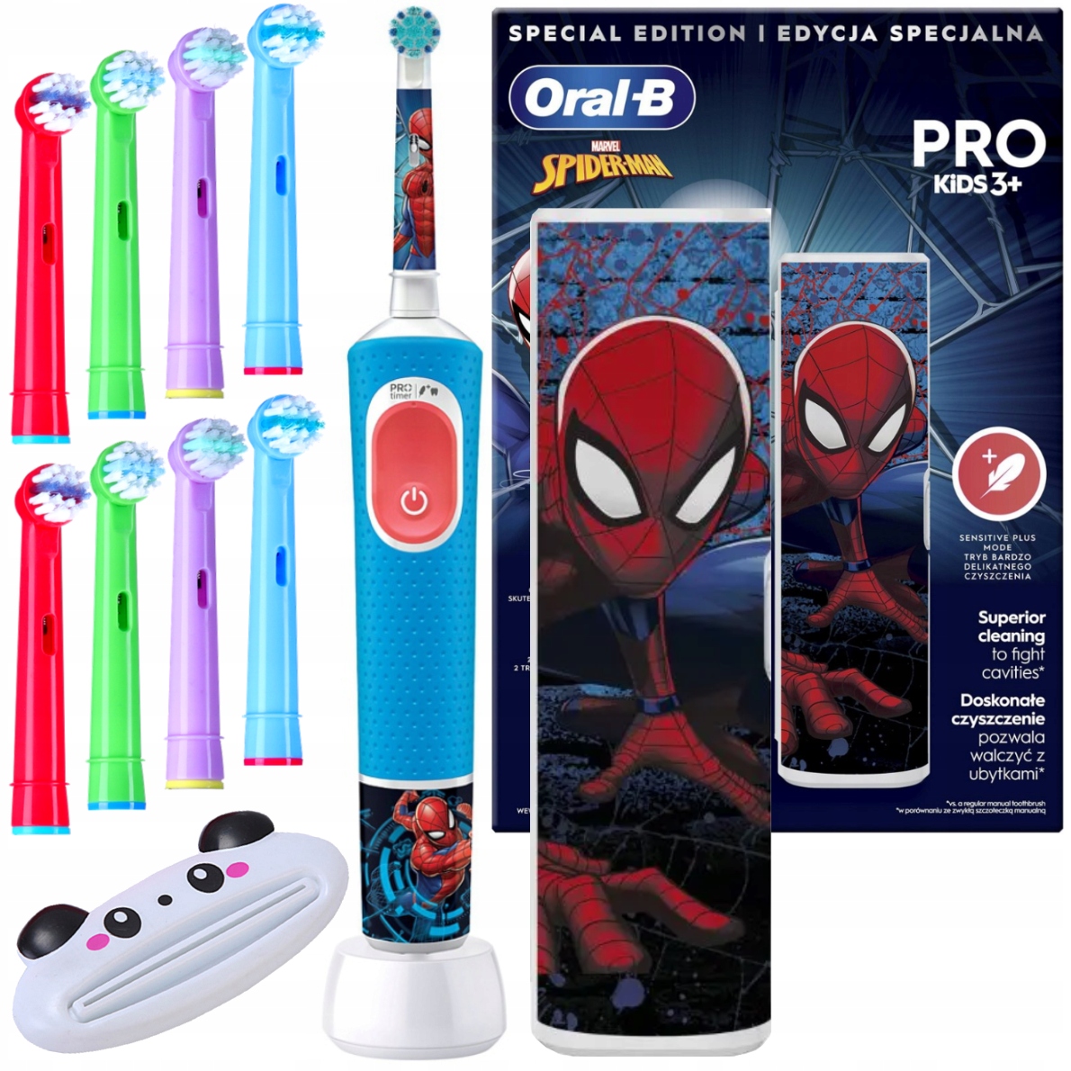 Szczoteczka Elektryczna dla Dzieci Oral-b D103 Spiderman Travel Case Zestaw