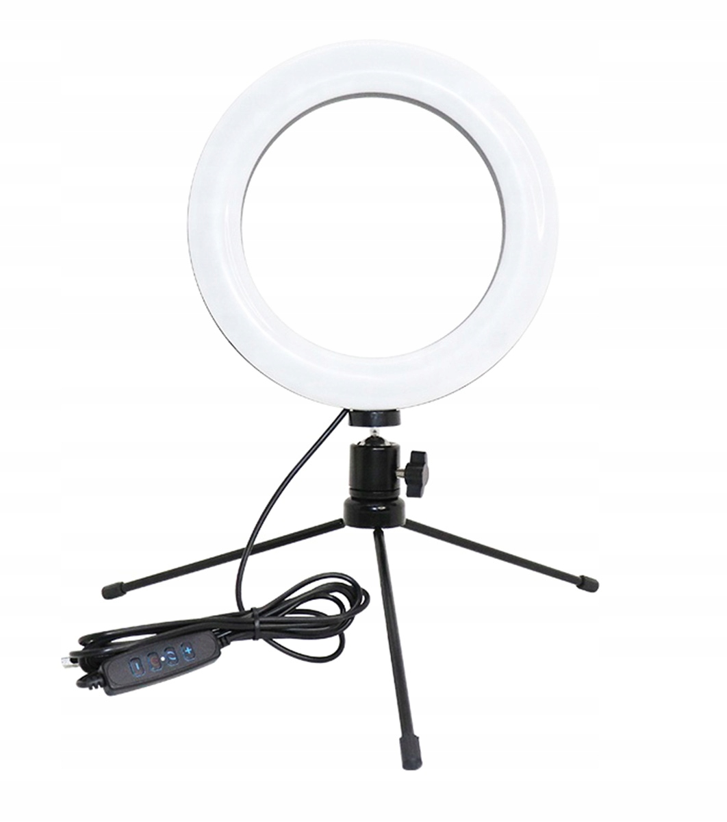 LAMPA PIERŚCIENIOWA LED RING STATYW SELFIE 3 BARWY BIELI TRIPOD SESJA ZD67B Produkt wprowadzony do obrotu na terenie UE przed 13.12.2024 Tak