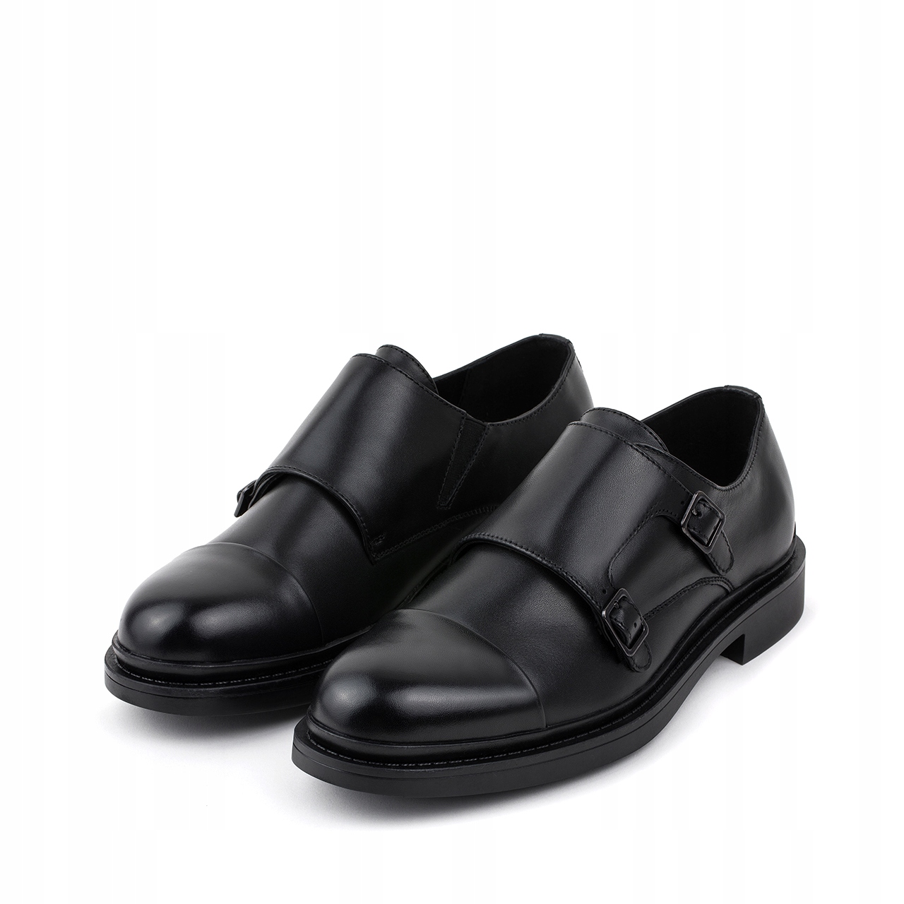 Černá pánská obuv typu monki 100% přírodní kůže Pako Lorente vel 42