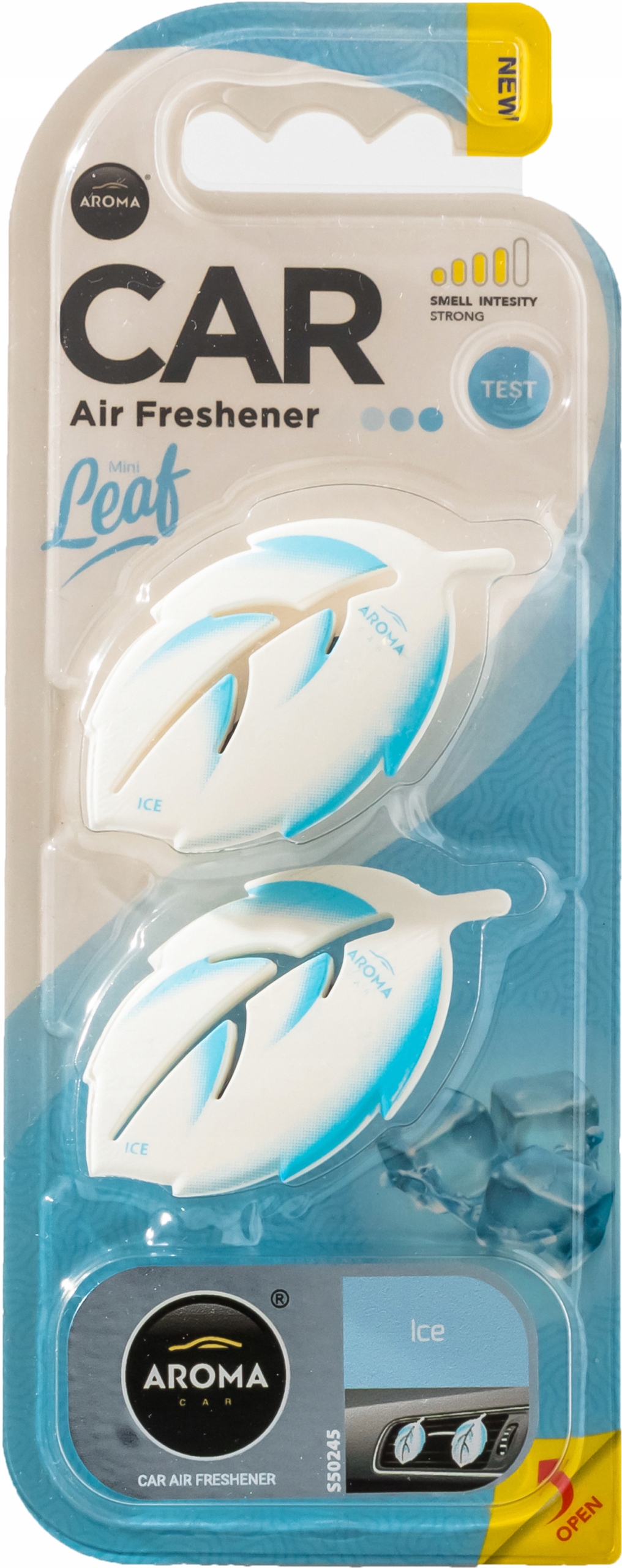 AROMA CAR LEAF 3D ICE ZAPACH CHŁODNA ŚWIEŻOŚĆ
