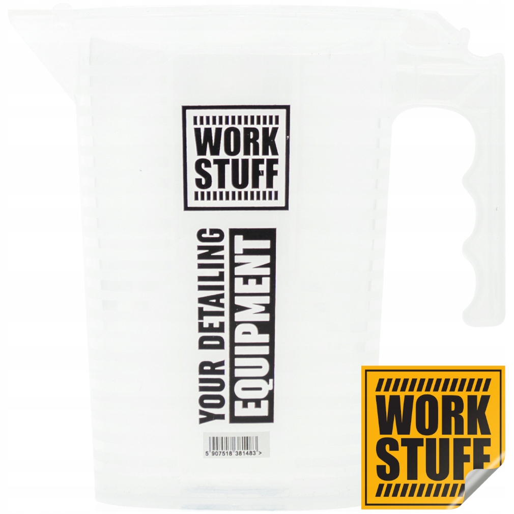 WORK STUFF MEASURING CUP KUBEK Z NADRUKOWANĄ MIARKĄ DO ROZRABIANIA CHEMII