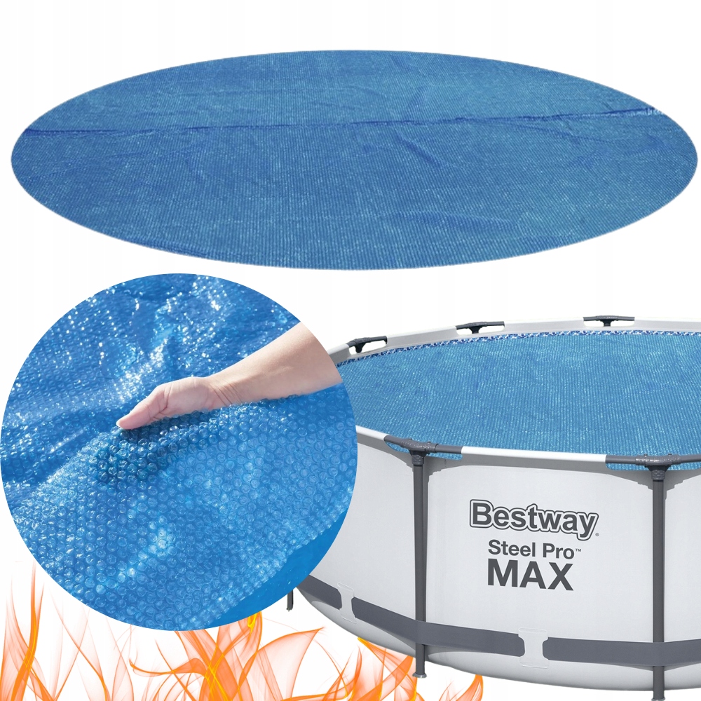 Ohřívač Obal na Bazén 366 cm Fólie podložka solární plachta