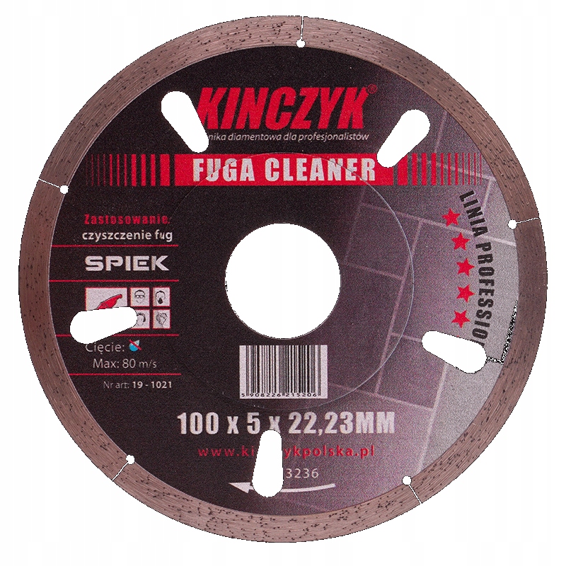 Kinczyk 19-1021 Tarcza Do Czyszczenia Fug 100 X 5 X 22,23 MM
