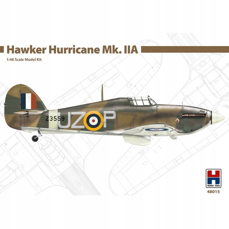 Hobby 2000 48015 Hawker Hurricane Mk.IIA Letadlo Měřítko 1/48 Hobby Kit Novinka