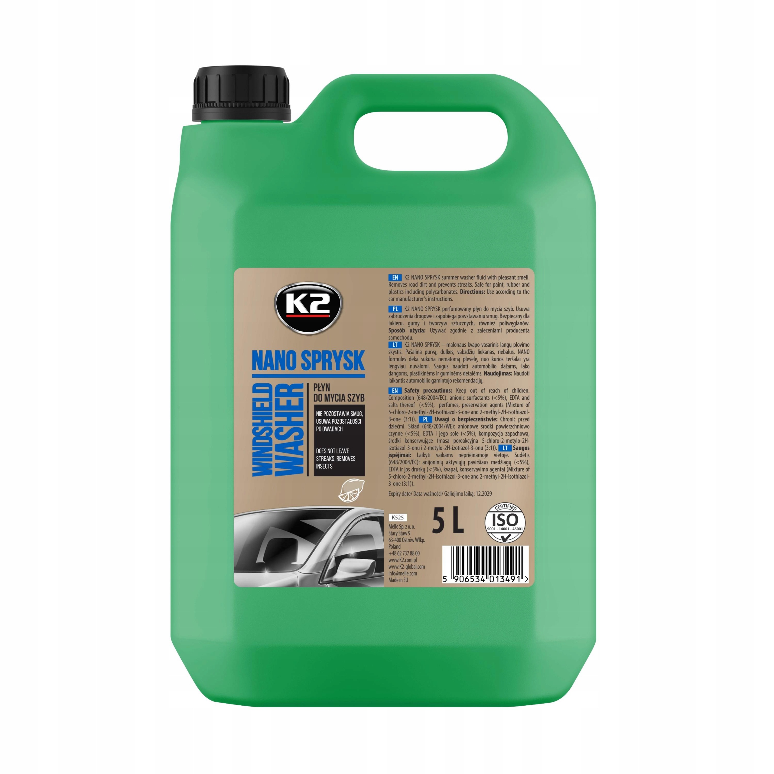 K2-PLYN Letni Do Spryskiwaczy Nano 5L K2 Melle MELK525