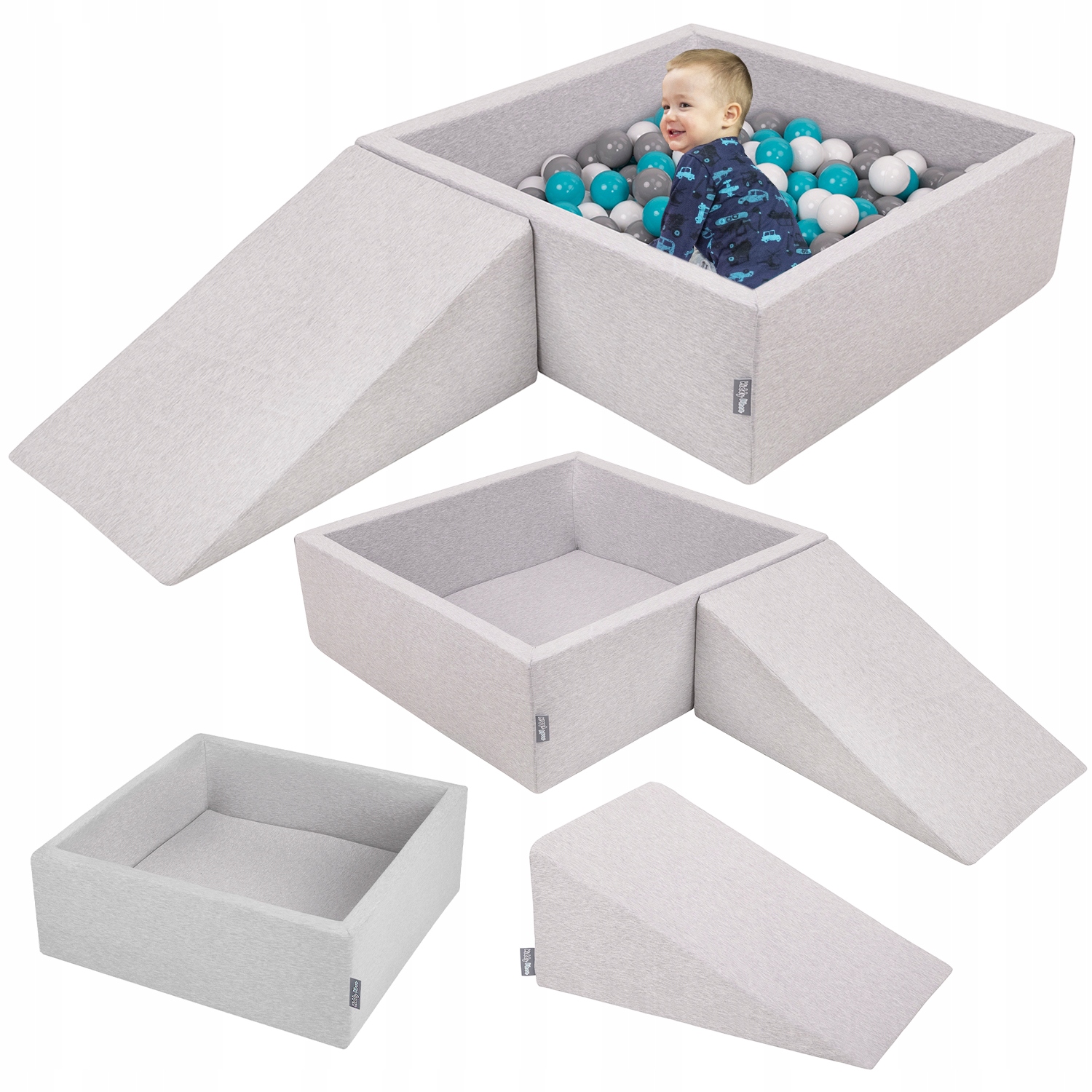 KiddyMoon PPZP-KW30D-112 Plac zabaw Suchy Basen Dla Dzieci 200 piłeczek
