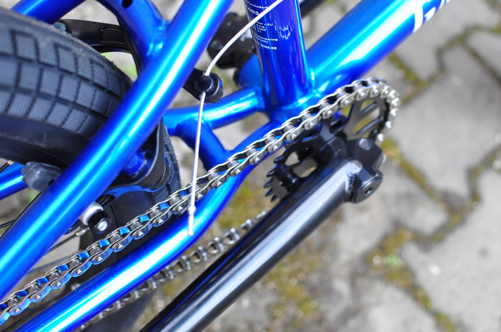 Rower BMX Galaxy Spot 20 niebieski wyczynowy Materiał ramy aluminium