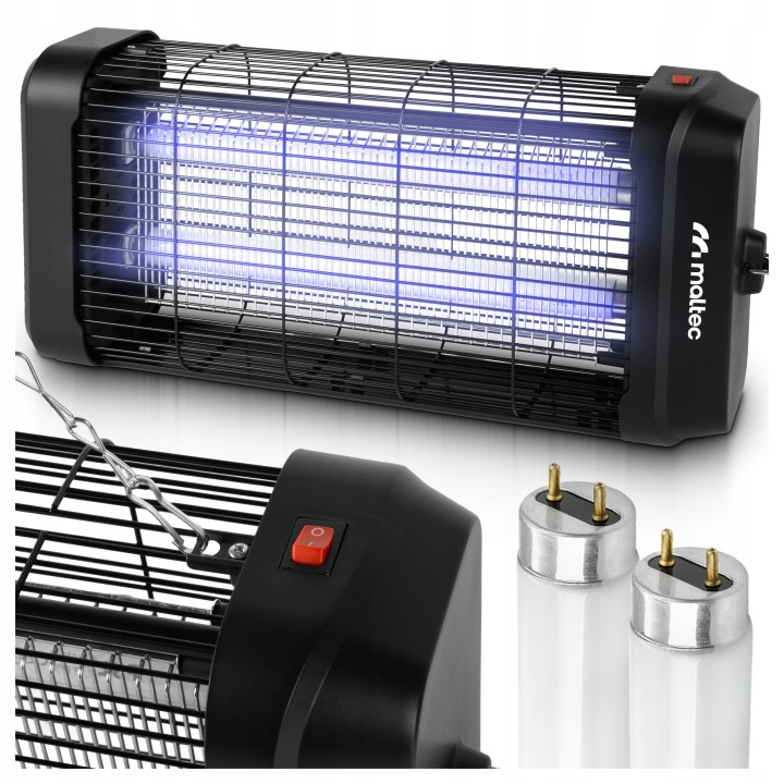 Lampa Owadobójcza Na Komary Muchy Owady Uv Mocna Pułapka 20W 3800V