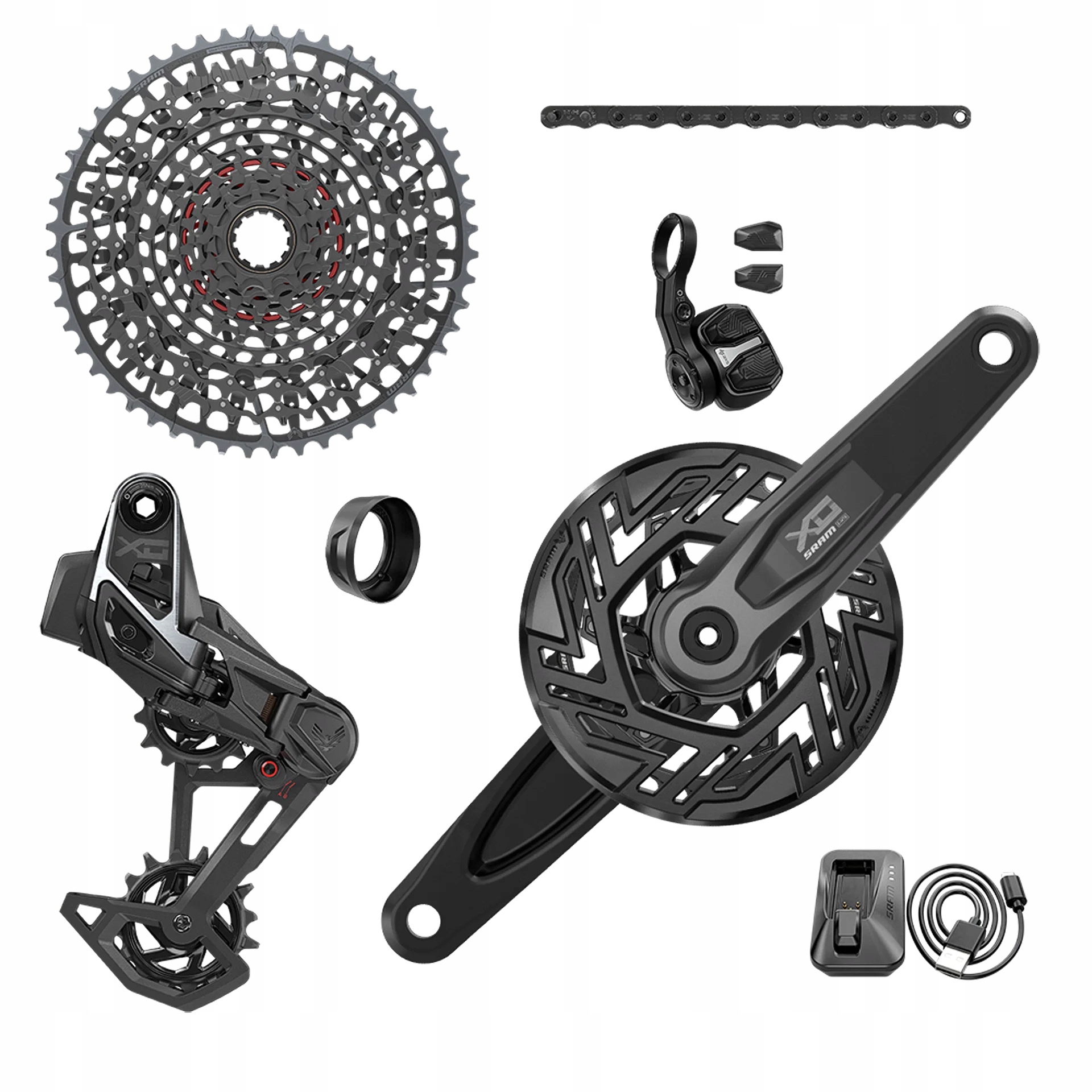 Sram Skupina řazení Sada X0 T- typ Eagle Axs Isis Bosch, 160mm, 36z, xs