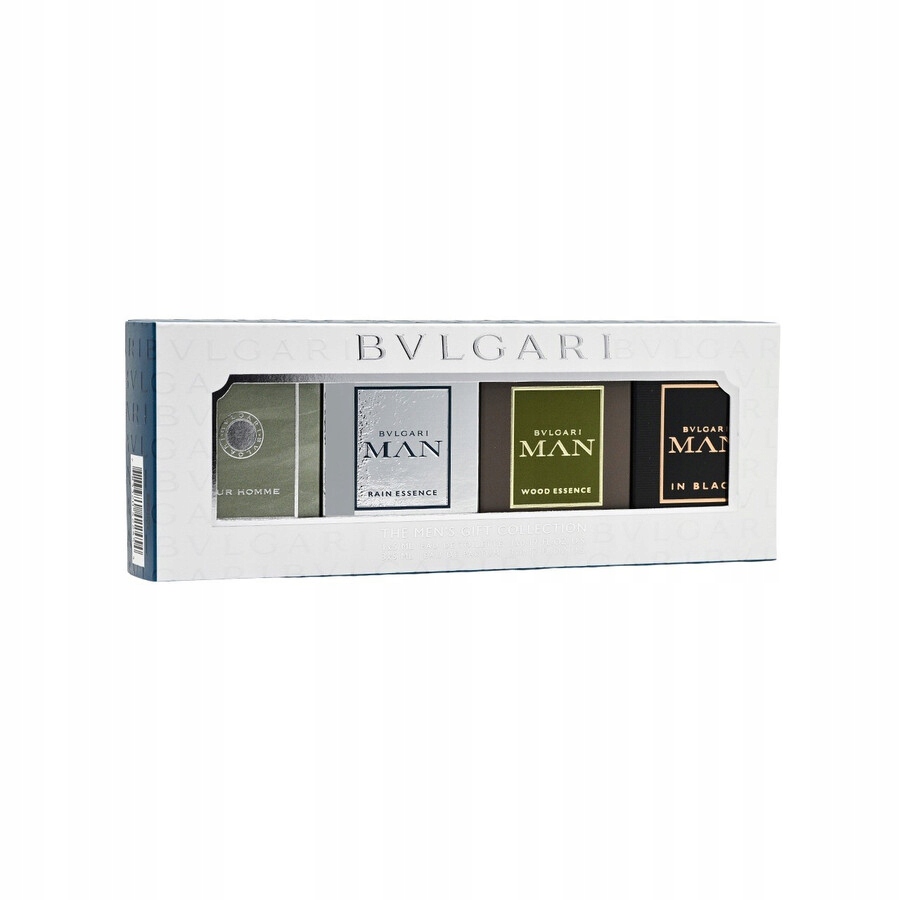 Bvlgari Mini Zestaw Edp: Pour Homme, Man Wood, Man In Black, Man Rain 4x5ml