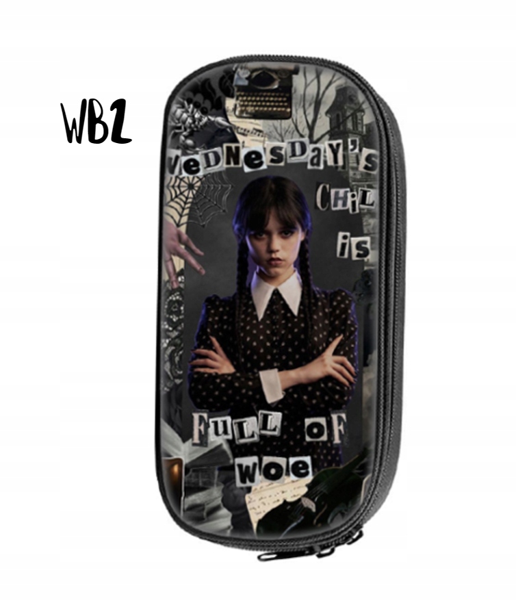 WIELOFUNKCYJNY ROZKŁADANY PIÓRNIK WEDNESDAY ADDAMS JENNA ORTEGA 5 WZORÓW Marka inna