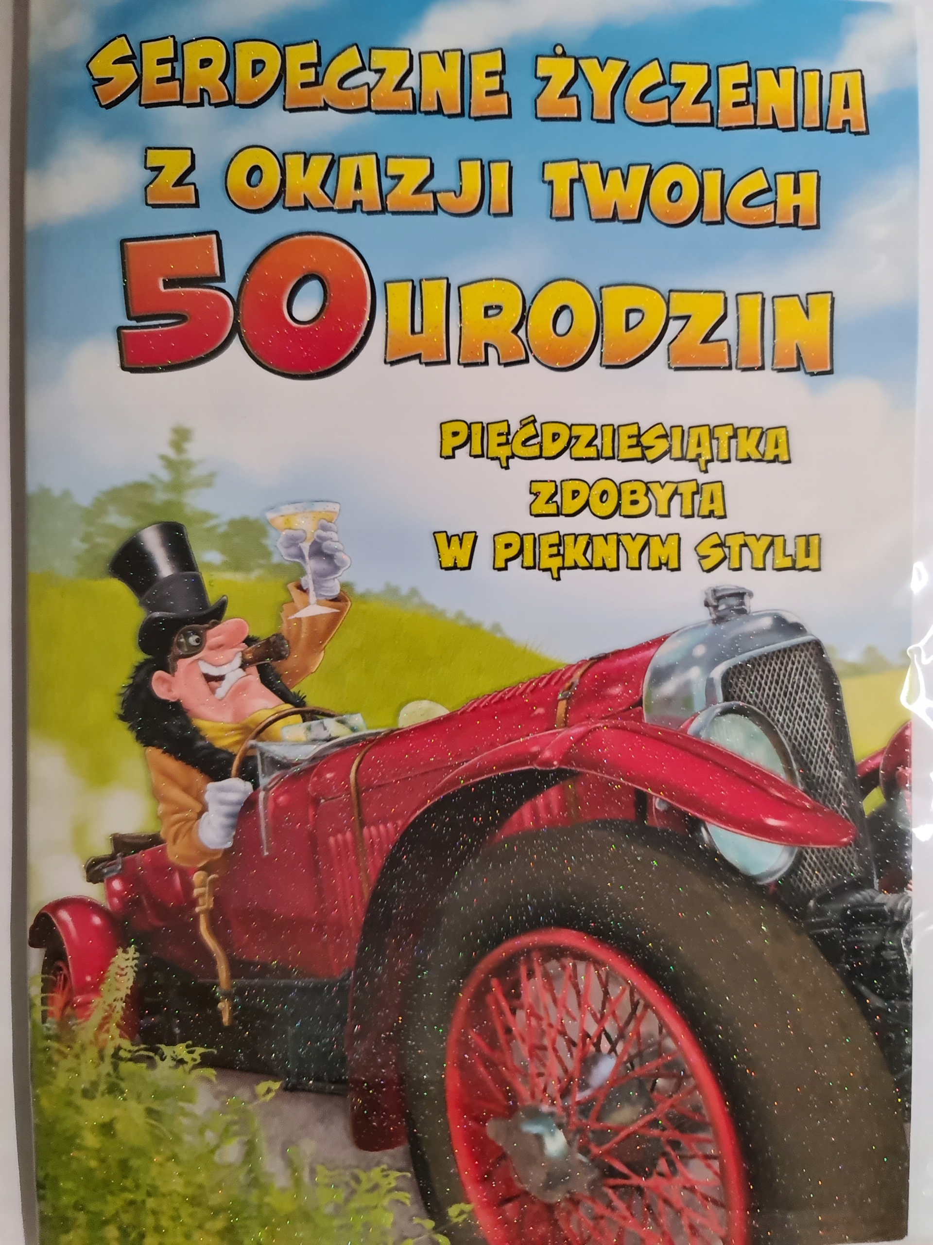 

kartka urodzinowa na 50 lat