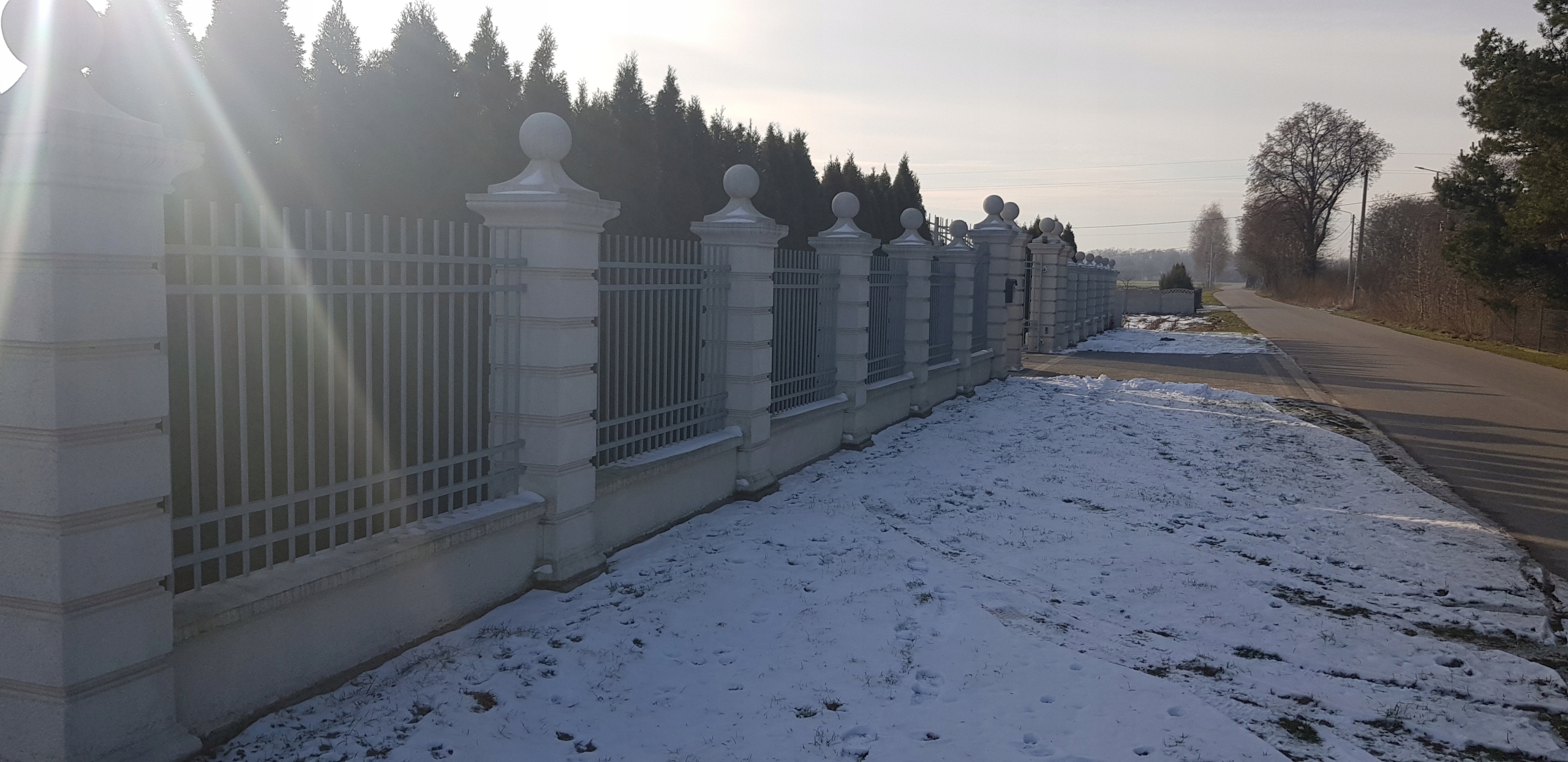 OGRODZENIA DWORKOWE,PRZĘSŁA,MURKI ,BETONOWE Szerokość elementu 40 cm