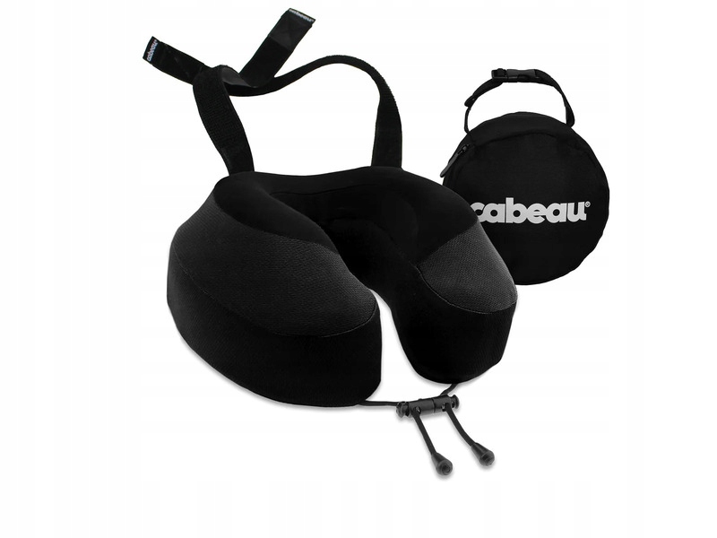 Czarna poduszka podróżna na szyję Cabeau Evo S3