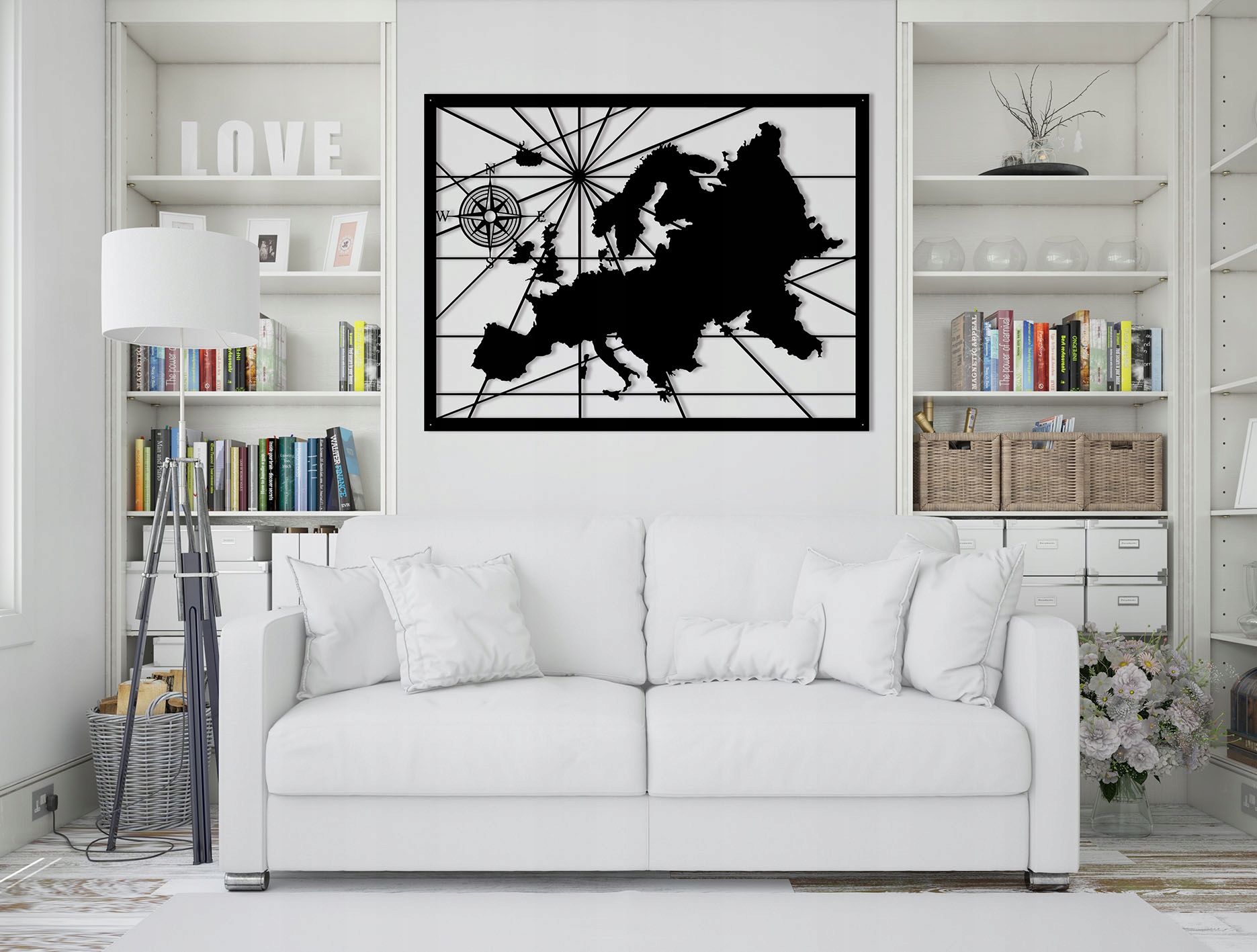 Obraz Panel dekoracja ścienna Mapa Europy 3d EAN (GTIN) 5903796095715