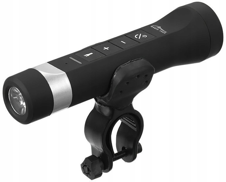 GŁOŚNIK BT Bluetooth MP3 latarka rower lampka 4w1