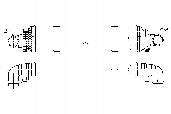 NISSENS CHŁODNICA POWIETRZA DOLOTOWEGO MERCEDES C