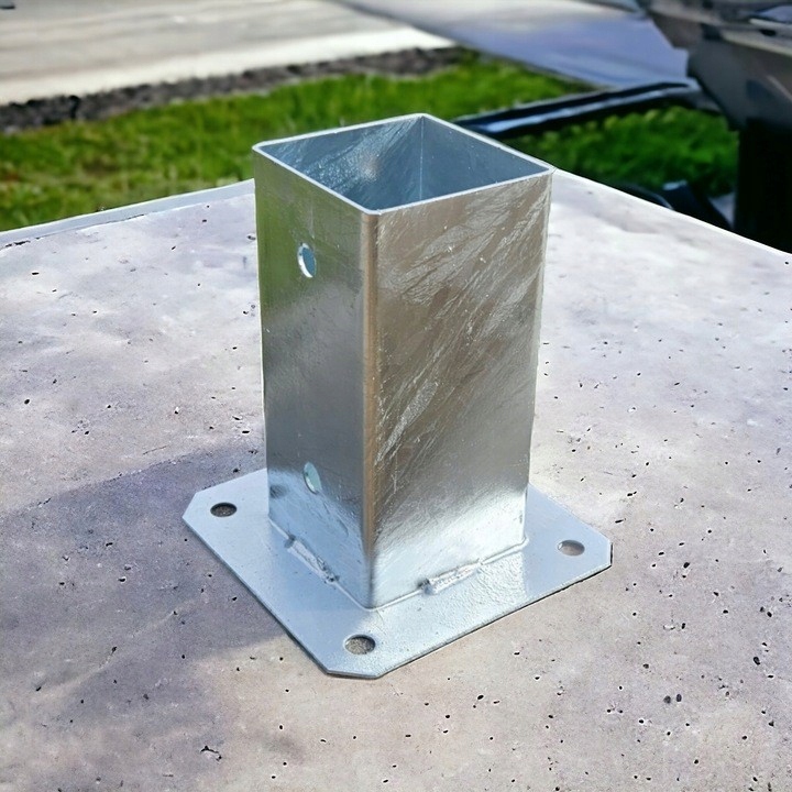 PODSTAWA SŁUPA PRZYKRĘCANA 7x7cm WSPORNIK KOTWA MOCNA 70x70mm GRUBA PL Typ podstawa słupa