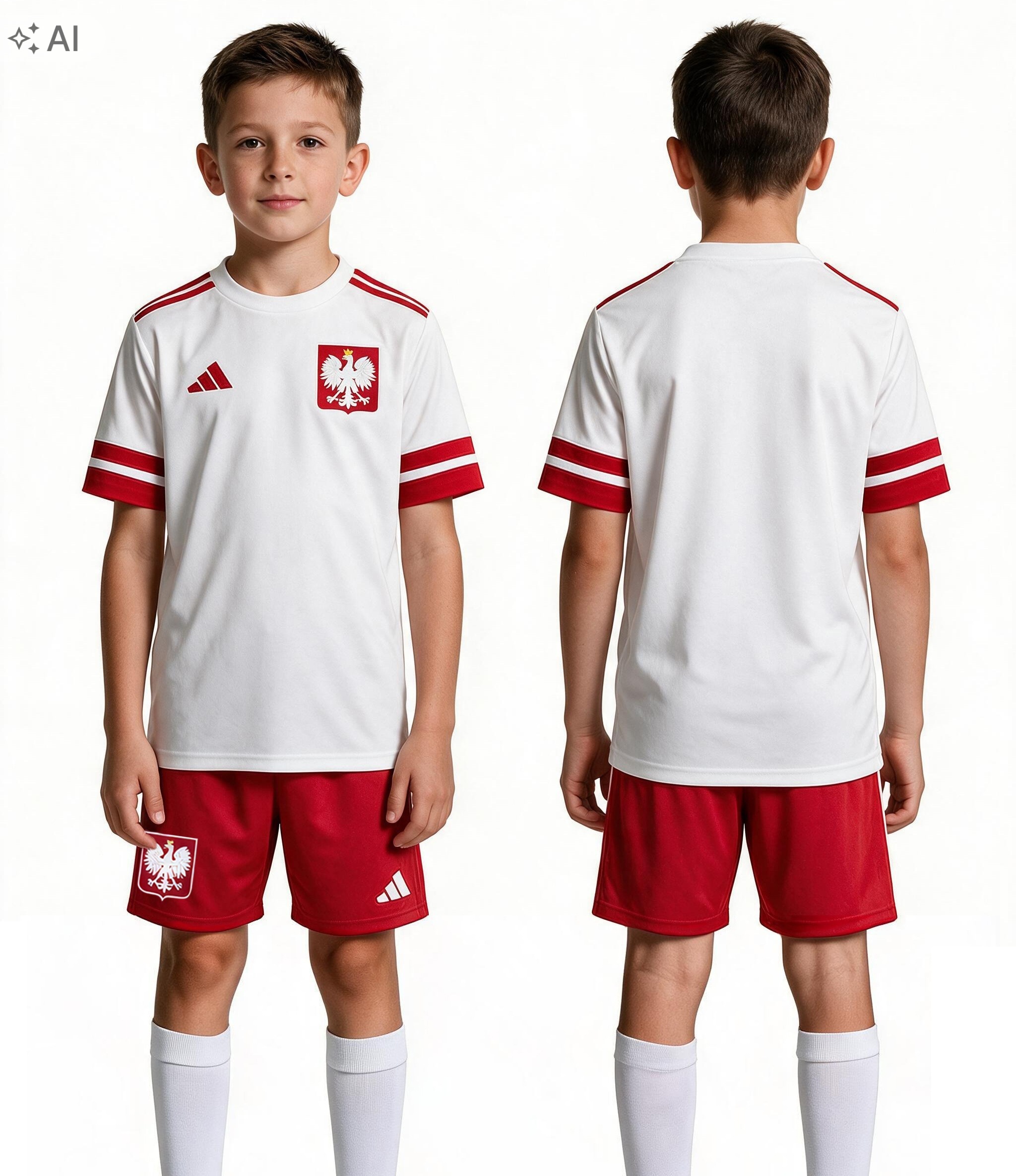 Strój Piłkarski Polska Adidas Personalizowany Imię Numer Napis 152