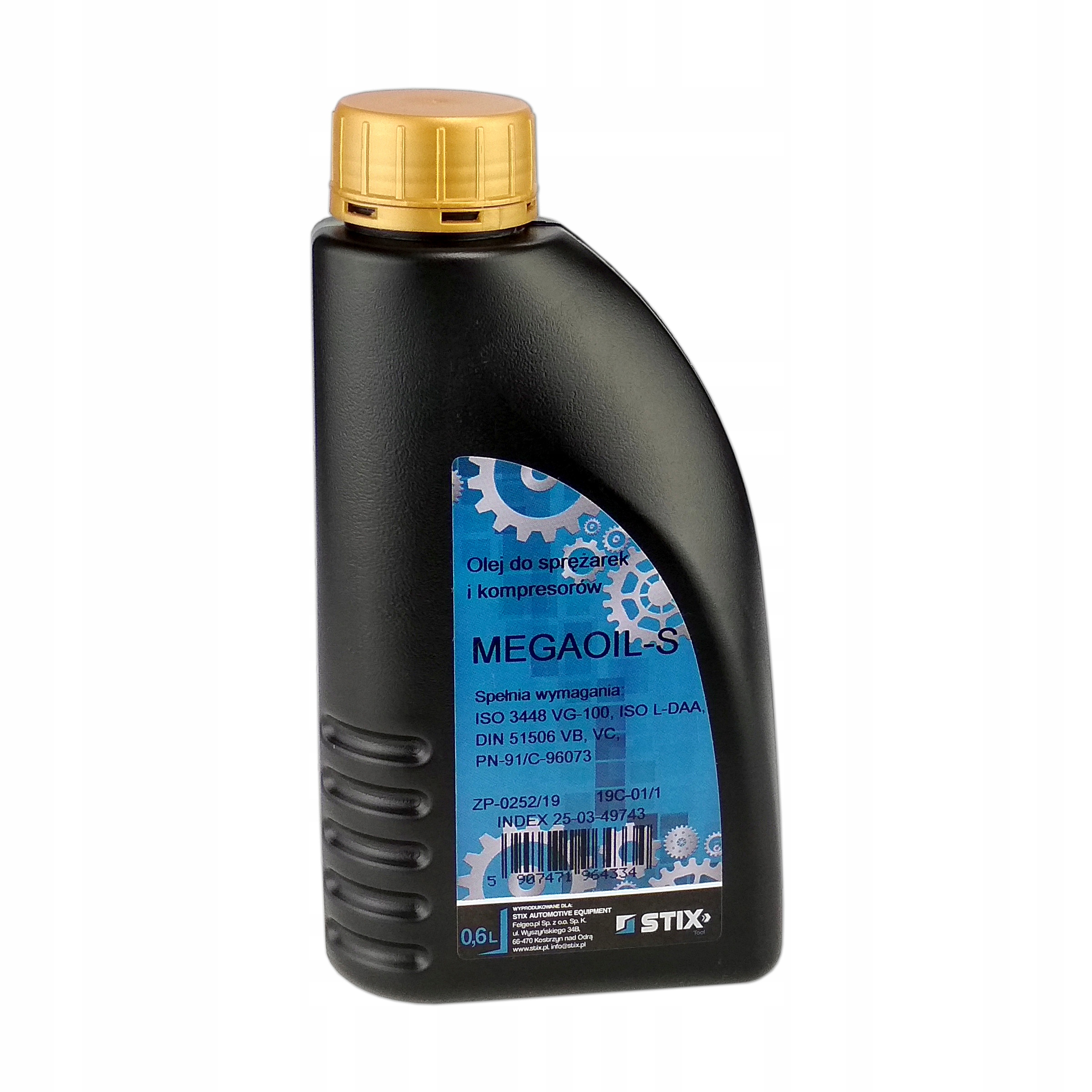 

Olej do Kompresorów Sprężarek Megaoil S 600ml Stix