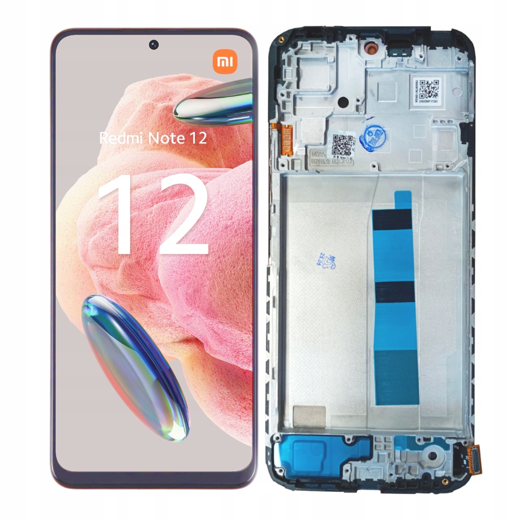 Displej Digitizer Oled pro Xiaomi Redmi Note 12 4G Rámeček Černý