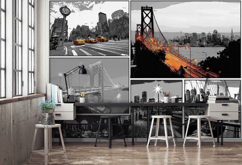 Fototapeta Mosty Město New York Vinylová architektura 254x184 lepidlo