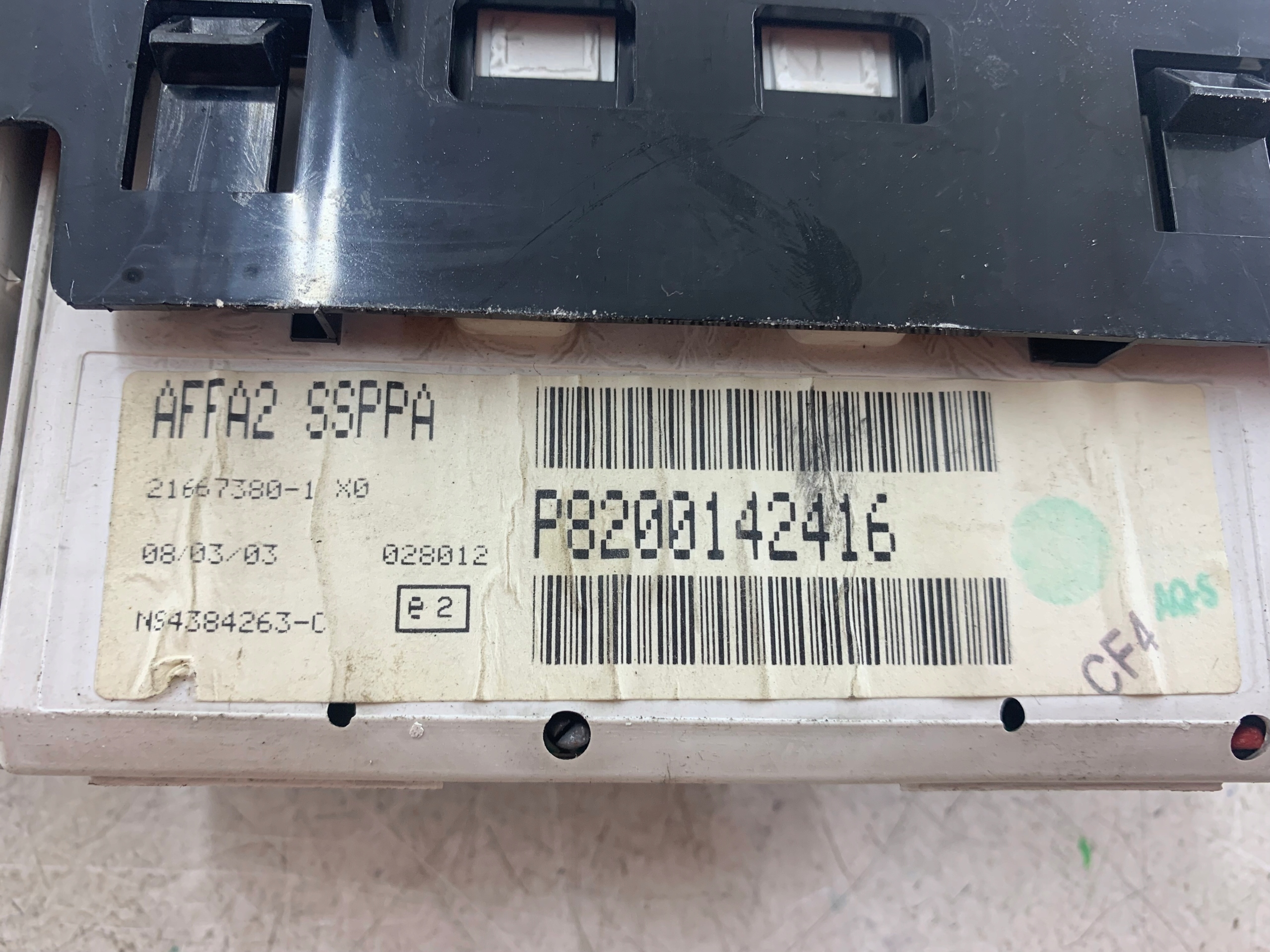 RENAULT SCENIC and display clock P820014216