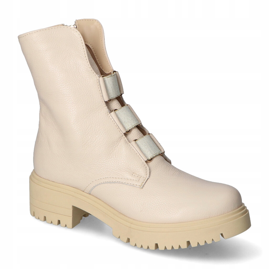 Kotníkové Kotníkové Boty Tuomo 1912 béžové hrách velikost 36