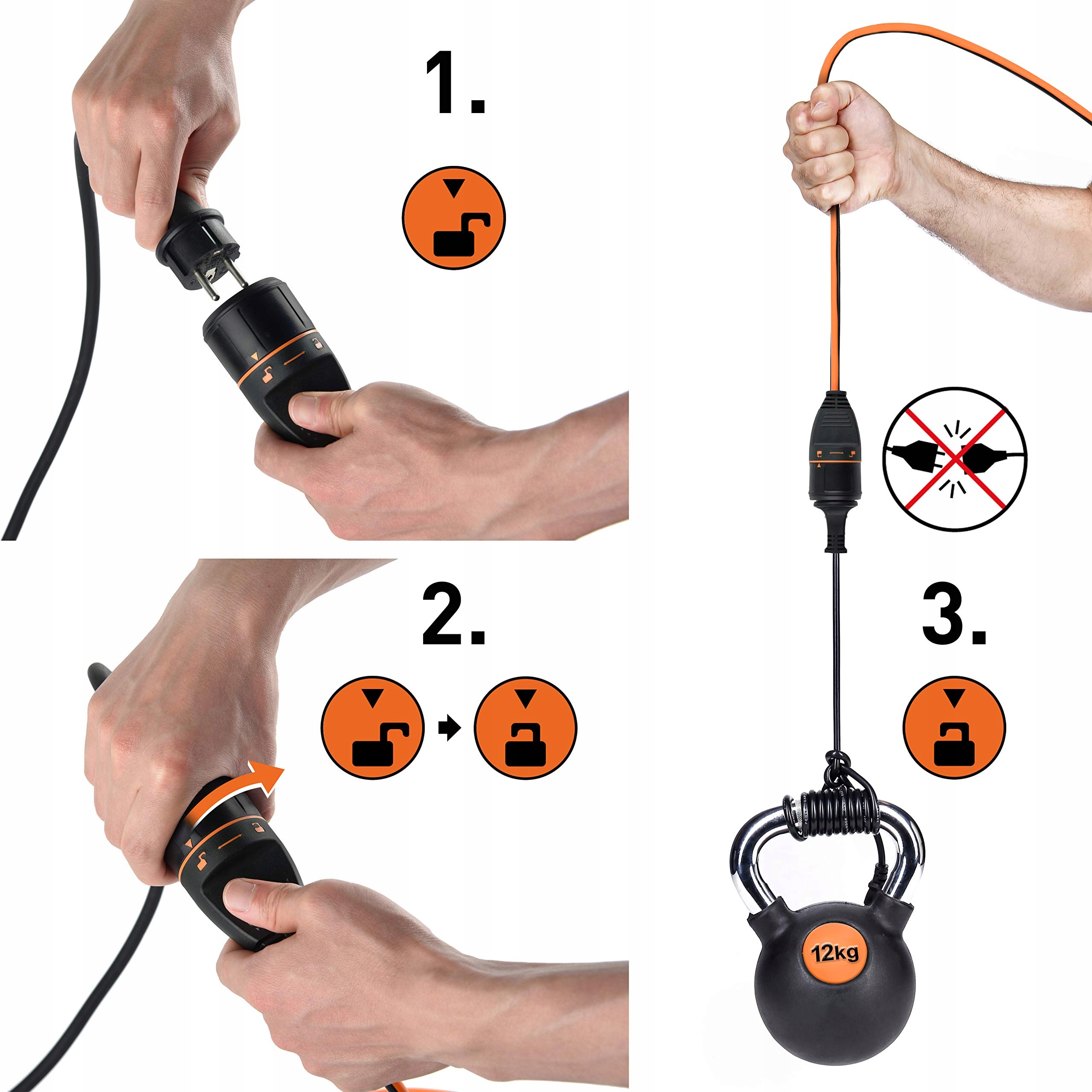 ELECTRALINE Kabel Bębnowy 20M z Systemem Electralock — miniatura 4