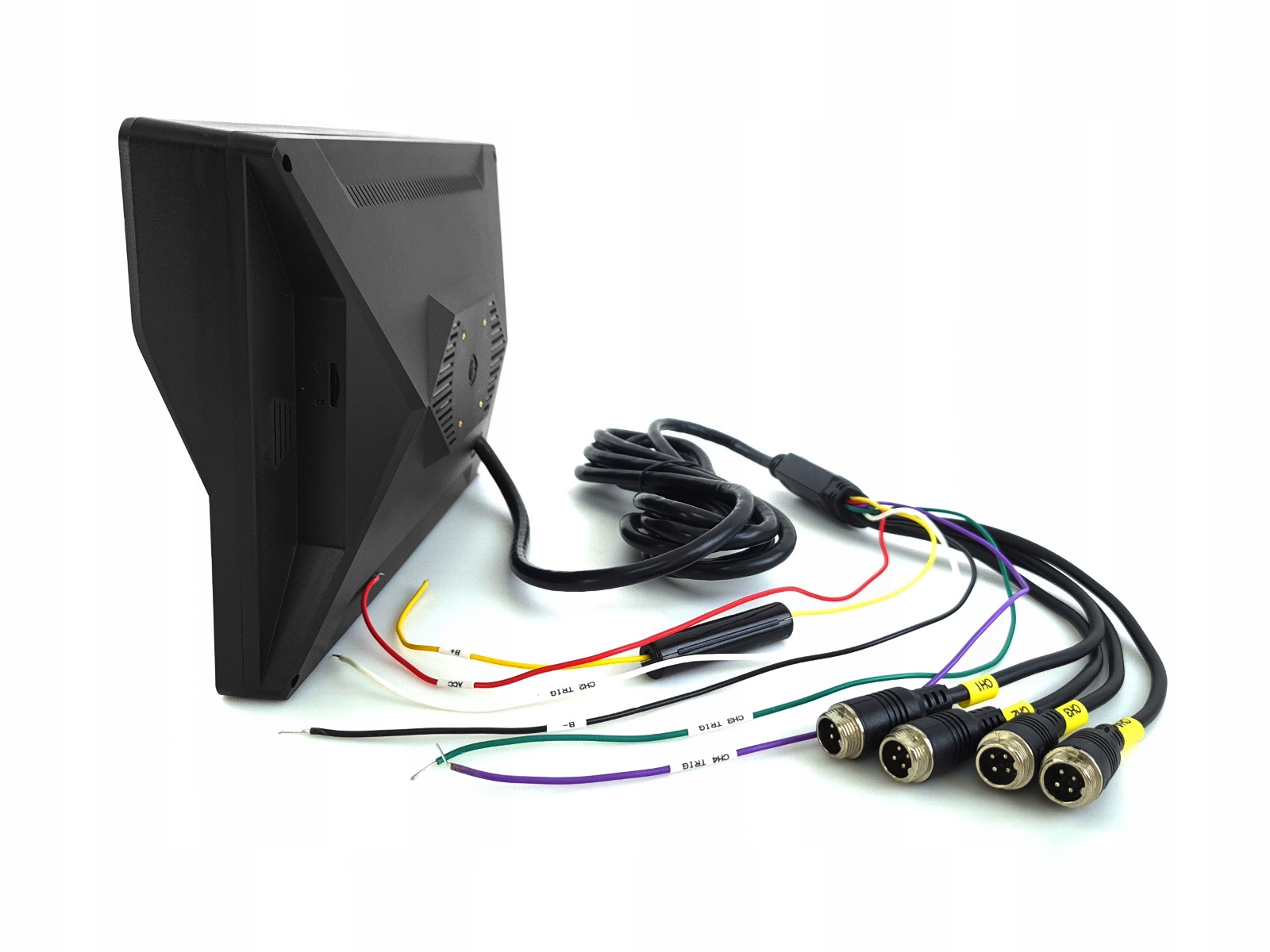 Monitor samochodowy REJESTRATOR 9 cali AHD 4x KAMERA 4PIN 12V 24V Stan opakowania oryginalne