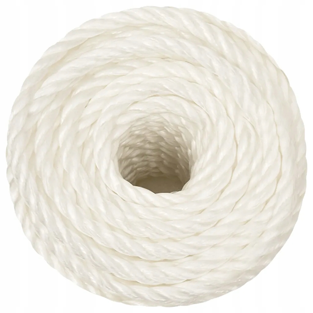 Linka robocza, biała, 12 mm, 500 m, polipropylen Długość 1 m