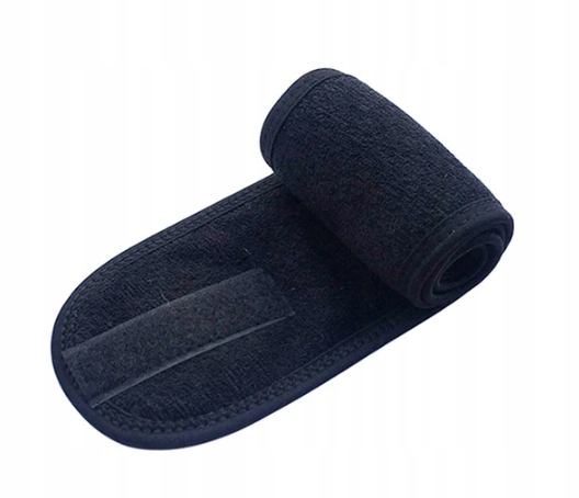 OPASKA KOSMETYCZNA DO WŁOSÓW NA RZEP CZARNA Prima Derma Kolor dominujący czarny