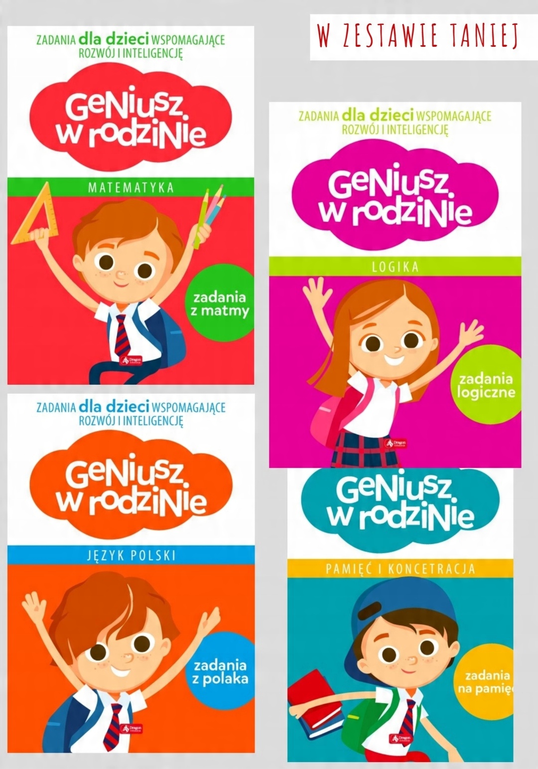 

Geniusz w rodzinie Zestaw nauka zagadki zadania