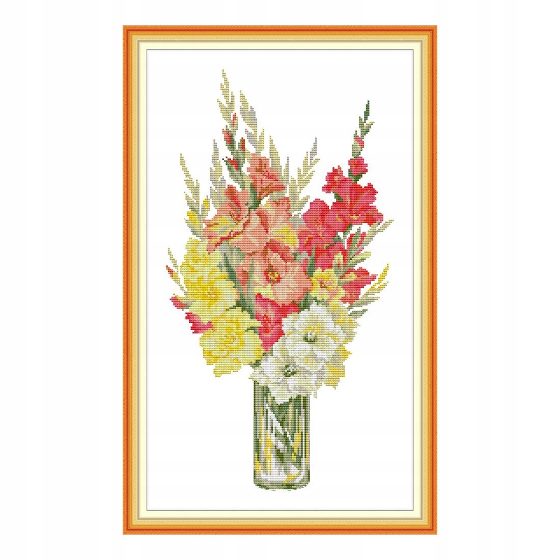 Křížková výšivka počítaná sada (kanva, mulina)