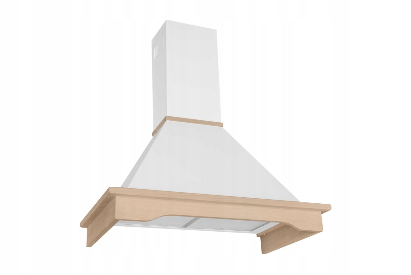 Okap kuchenny kominowy Toflesz Rustical Country 90 cm 500m3/h biały mat