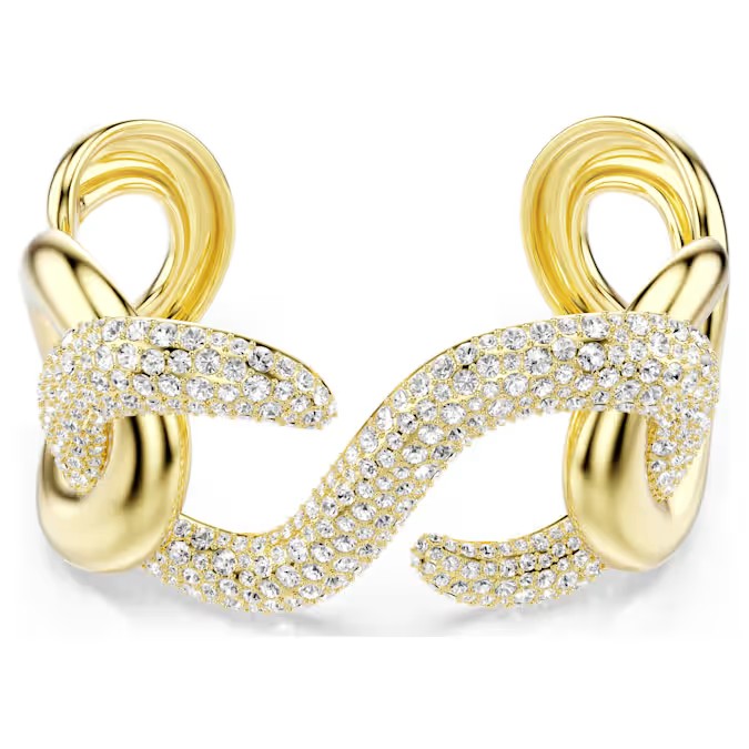 Bransoletka Swarovski Dextera Bangle Kryształ Stal pozłacana Rozmiar M