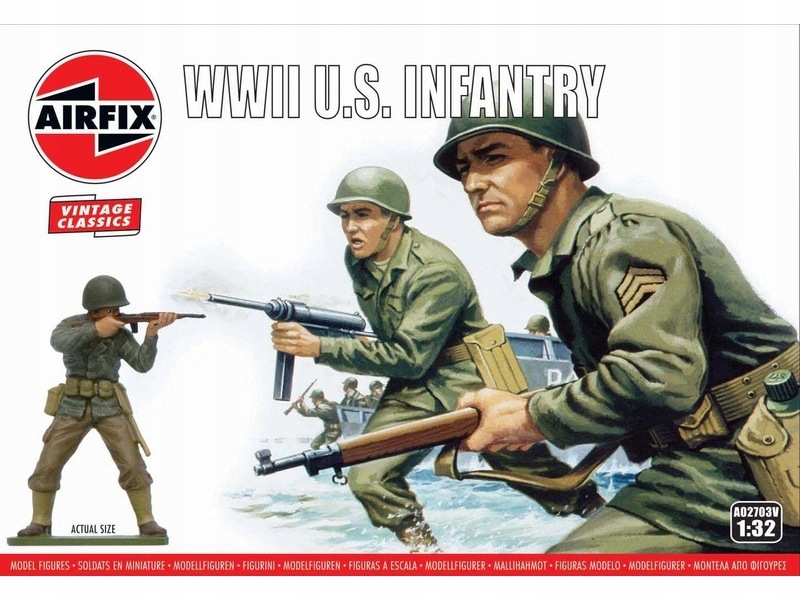 Airfix figurky Wwii U.s. Infantry (1:32) (Vintage)