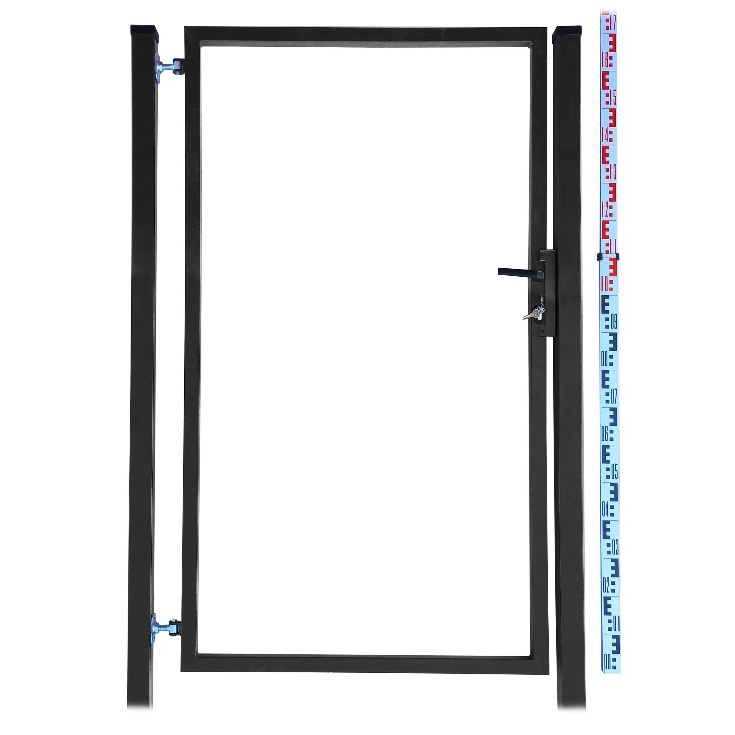 Bránka Rámeček pro štafle a panely 170 cm Černá Ral 9005 Sloupky štaflí