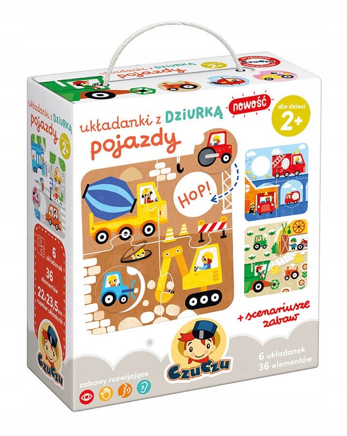 

Czuczu Puzzle Z Dziurką Pojazy +2 lata